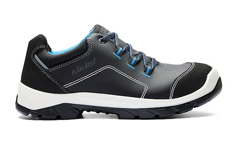 2433 0000 Retro Lage werkschoenen Zwart-Blauw S3 - Zijkant