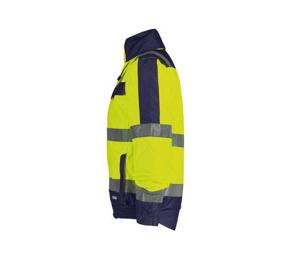 Dassy Lima Hivis Winterjas Geel-Navy Zijkant