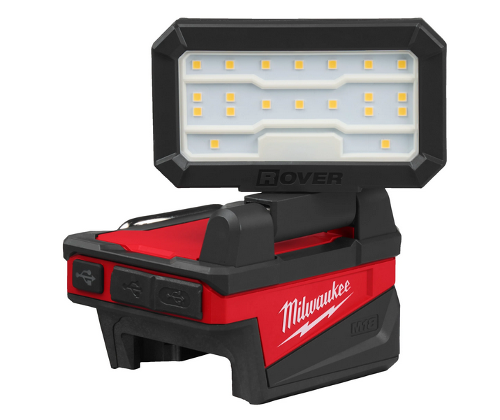 Milwaukee M18 ALIS-0  M18 Licht USB-A & USB-C - Zijkant