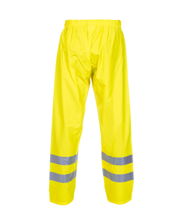 Vale HS regenbroek Fluor. Geel Achterzijde