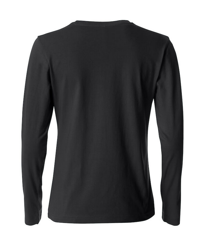 029034 Clique Basic T Women Long Sleeve Zwart - Rugzijde