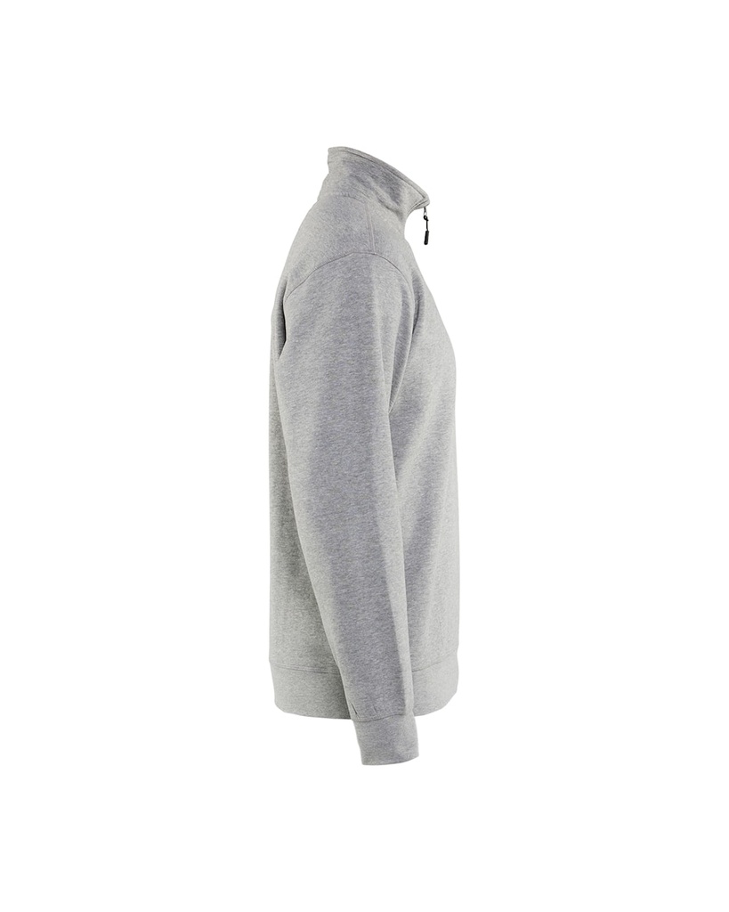 3365 1157 Sweatshirt 1/2 Rits 360gr Grijs-Mêlee - Rechterzijde