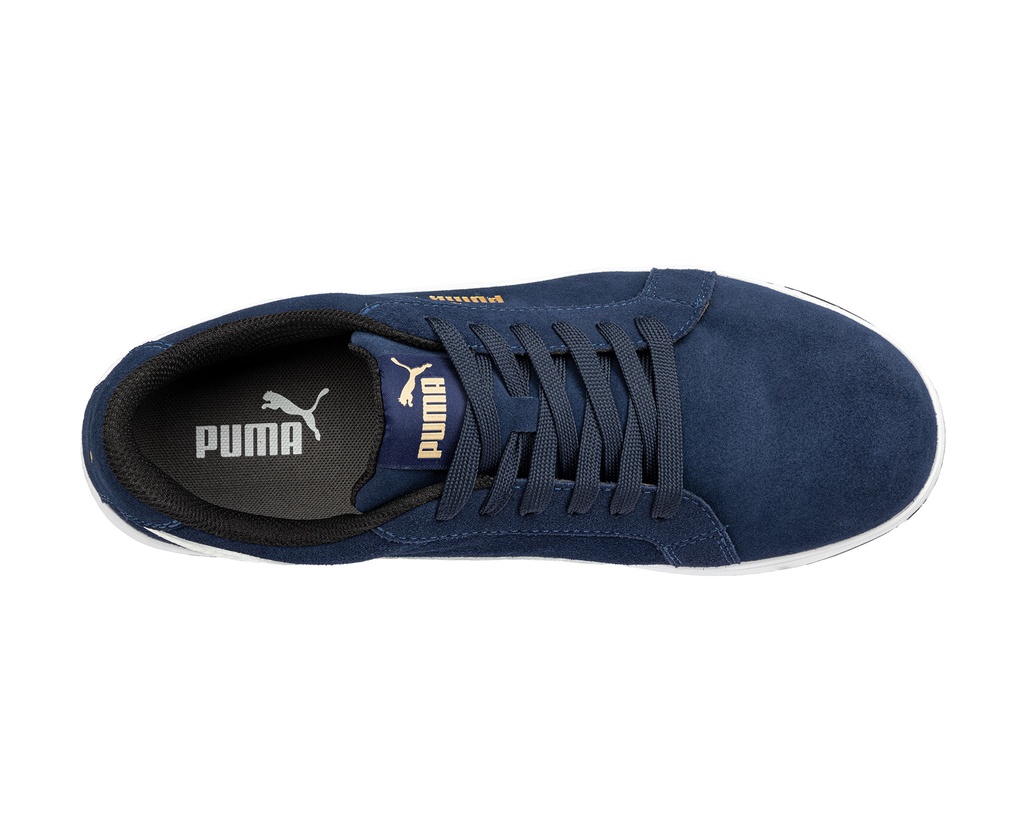  ICONIC LOW suede lage werkschoen navy