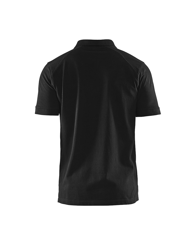 3324 - Piqué Polo Zwart - Rugzijde