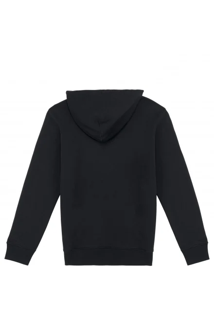 NS401 Ecologische Hoodie Zwart Rug