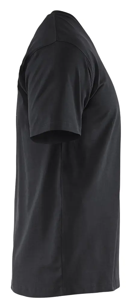 336010299900 - V-Hals T-Shirt Stretch Zwart - Rechterzijde.webp