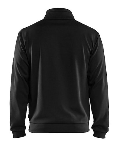 3362 2526 Service Full zip sweater Zwart - Rugzijde