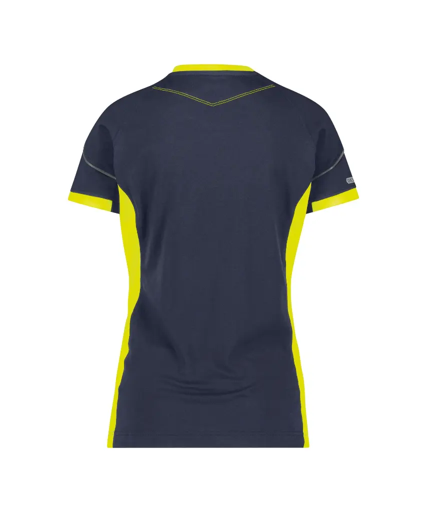 dassy-tampico-women-t-shirt-for-women-midnight-blue-fluo-yellow-back.webp