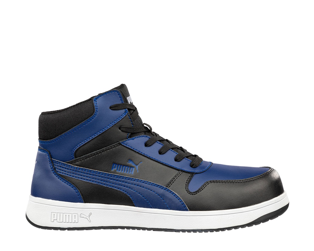 Frontcourt MID werkschoen BLK/BLUE/WHI - Zijkant