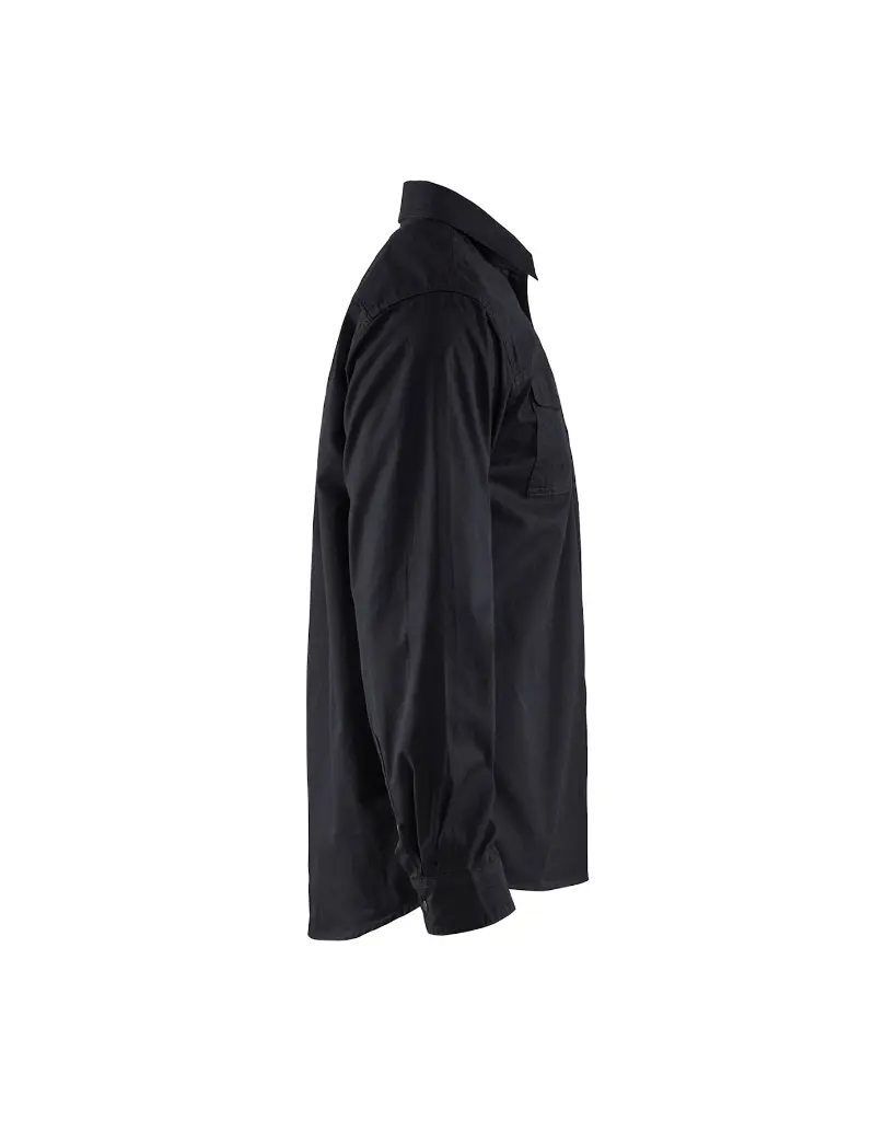 329711359900_Overhemd_Twill_Zwart_Rechterzijde.webp