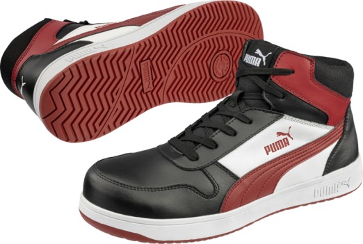 Frontcourt MID werkschoen BLK/WHT/RED