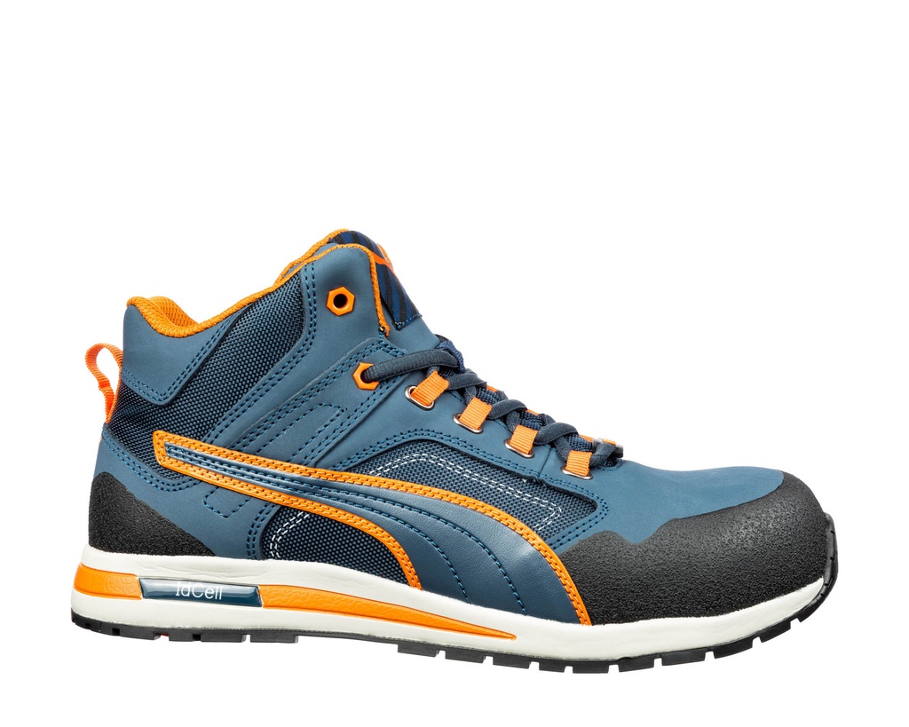 Puma Crosstwist Mid werkschoenen Blauw-Oranje