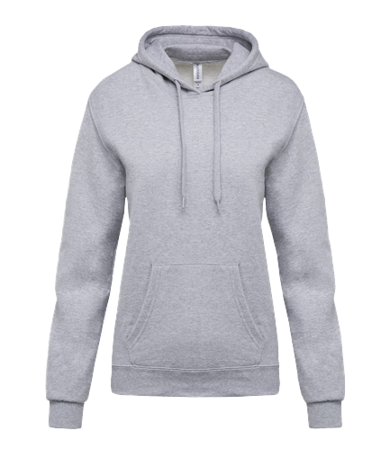 K473 - Sweat-shirt capuche femme écologique
