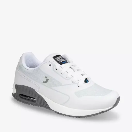 Oxypas Ela Lage sneaker wit-lichtgrijs