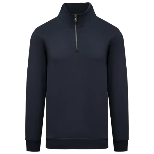 NS428 - Sweat-shirt écoresponsable à col montant zippé homme