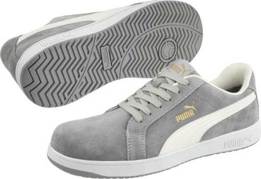  ICONIC LOW suede lage werkschoen grey