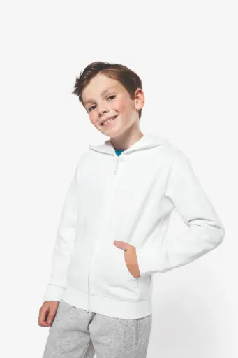 K455 Sweat-shirt capuche zippé enfant