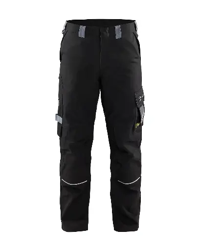 1561 1516 Vlamvertragende werkbroek zwart/grijs