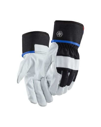 2288 - Gants de travail en cuir doubles avec poignets larges