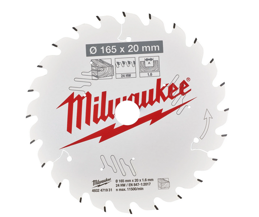 [MI.4932471932] Lame de scies Circulaires 165x20X1.6 - 40tndn